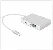 USB TYPE C TO VGA DVI HDMI &amp; USB 4 IN 1 ADAPTER