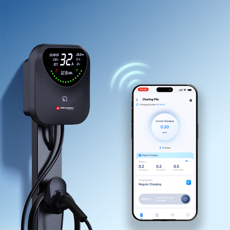 WALL BOX CAR CHARGER BLACK